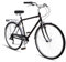 Schwinn Wayfarer 500 Hybrid-Fahrrad für Herren und Damen, 700C-Reifen, 18-Zoll-Hi-Ten-Stahlrahmen, 7-Gang-Schalthebel, Gepäckträger hinten, Schwarz