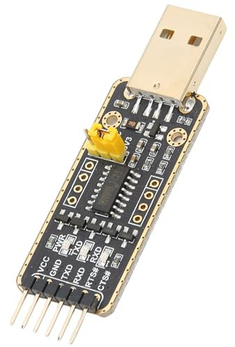 Annadue Adaptateur USB vers UART TTL Type A Protection Contre Les Surintensités et Les Surtensions Puce CH343G Module de Communication Série 6 Mbps pour OS X, pour, pour, pour 7/8/