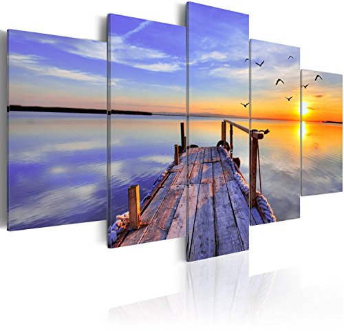 B&D XXL Acrylglasbild 200x100 cm 5 Teilig Wandbild auf Acryl Glasbilder Kunstdruck Moderne Acrylglas Platte Wanddekoration Geschenke Heimdekoration Glasbild c-B-0124-k-o