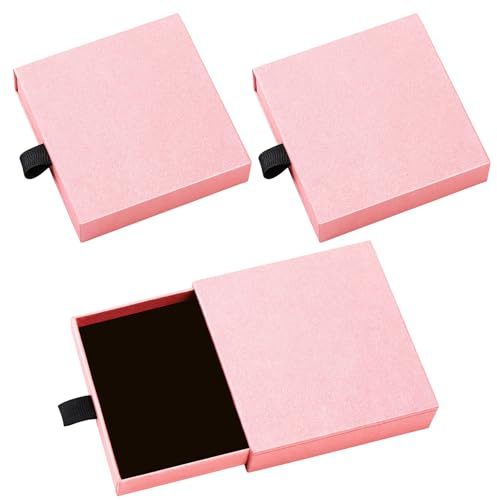 3 Pcs Jewelry Gift Boxes Necklace Earring Bracelet Drawer Gift Box Kraft Jewellery Box For Christmas Birthday Wedding Anniversaries Present