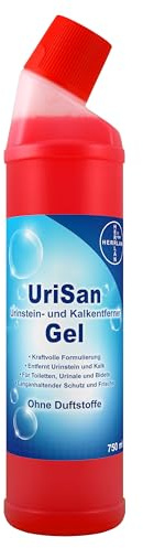 HERRLAN® UriSan Urinstein- & Kalkentferner Gel für WC, Urinal & Bidet 750ml | Für Toilette, Urinal und Bidet, haftet an senkrechten Flächen, säurebasiert, Made in Germany.