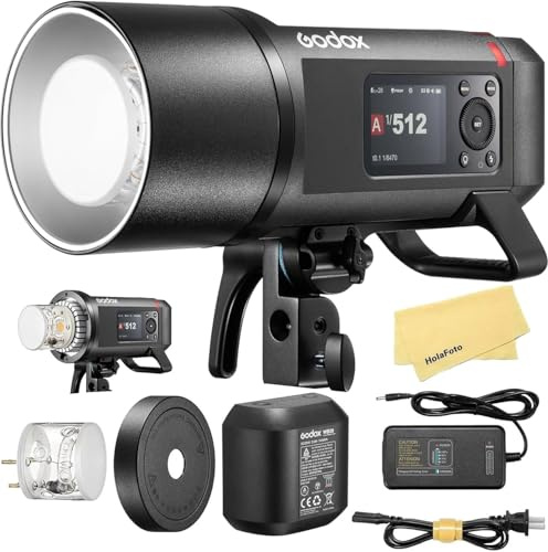 Godox AD600 Pro II 600Ws G87 Outdoor Flash Strobe,2.4G TTL 1/8000 HSS,0.01~0.9s Recycle Time,40W Bi-Color LED Modeling Light for Canon Sony Nikon Fujifilm Fuji Olympus Panasonic Pentax Leica Cameras