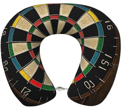 STVYUKL Dart Board Travel Pillow Neck Rest Soft Comfortable Memory Foam Travel Neck Pillow U-Shaped Sleeping Rest Cushion Travel Accessories for Airplane Car and Office