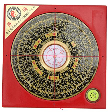Feng Shui-Kompass-Set, Bagua-Glücksbringer-Zirkel-Werkzeug, Astrologisches Diagramm-Orientierungskompass, Umfassendes Lo-Pan-Wahrsagekunst-Werkzeug