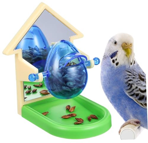 BESPORTBLE Parrot Training Toy Bird Food Dispenser Plaything Interactive Feeder for Budgerigar Cockatiel Cognitive Development Pet Bird Toy Random Color