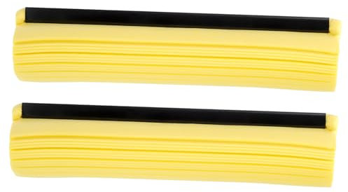 Didiseaon 2 Stück Roller Mop Head Ersatzschwamm Reinigung Wischen Kleidung Zubehör Clean Mop Head Nachfüllung Nass Mop Nachfüllungen Haushaltsmopps Reiniger Home Mop Pads Boden Baumwolle