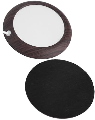 Pssopp Coppa di Wooder USB per Il Riscaldatore della Scrivania Dell'ufficio, Tazza di Bevanda a Caldo Matte tè Kahve Riscaldatore Sette Case e Lavoro, Legno di Noce Fatto (Grana di Noce Profonda)