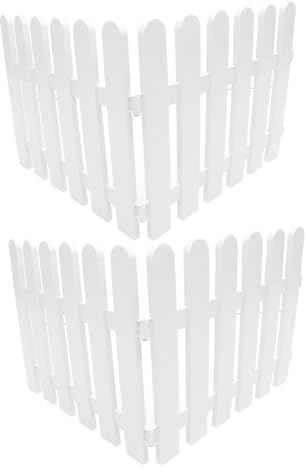iplusmile 4pezzi Recinzioni da Esterno in Pvc Bordure Decorative per Aiuole e Prati Recinzioni Riutilizzabili per Paesaggistica e Decorazioni Esterne