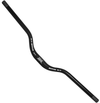 AEYINO Mountainbike fahrrad-Lenker 25,4/31,8 mm – 20/30/50/90/120 mm Rise | MTB-Lenker aus Aluminiumlegierung – 620/580/720/780 mm extra langer Fahrrad-Riser für E-Bikes, Klappräder und Downhill-Rennen
