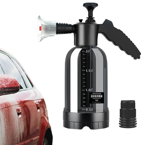 Spruzzatore di schiuma per auto - Rondella in schiuma pompa portatile | strumento di pulizia ad alta pressione | di annaffiatoio a pressione manuale, unità di spruzzatura con capacità 2L