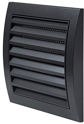 150x150mm Anthrazit Lüftungsgitter Abschlussgitter Insektenschutz ABS Gitter Abluftgitter Zuluft Abluft