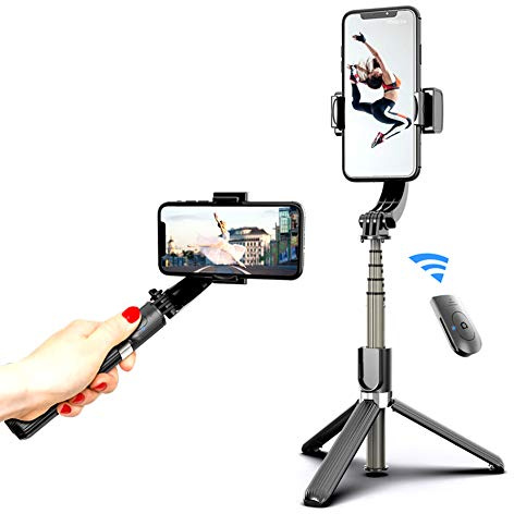 Topchances Perche à Selfie Trépied portable extensible avec télécommande Bluetooth pour iPhone 11/11PRO/XS Max/XS/XR/X/8P/7P, petit appareil photo/Smartphone Vlog Live Stream