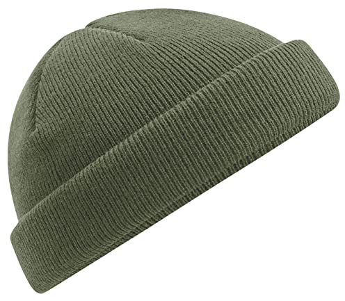 Beechfield B43R Recycled Mini Fisherman Beanie - Olive Green