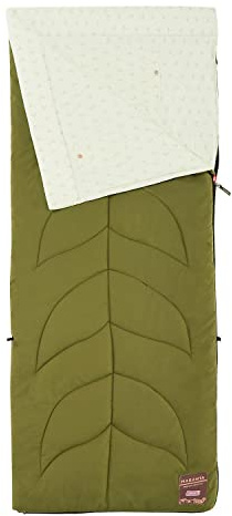 Coleman Sleeping Bag Maranta S - For Camping and Outdoor Adventures - Comfortable Coletherm Insulation and Cotton Flannel Lining with Zipplow and Thermolock Technology for Warmth and Convenience