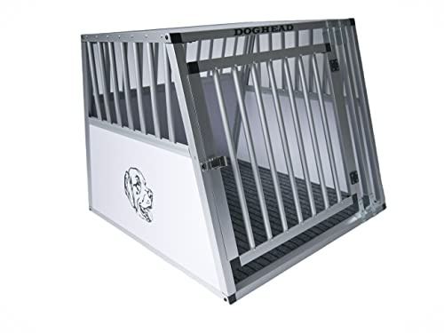 Doghead Alu Hundetransportbox 80x80x63 Comfort Reisebox Hundebox Transportbox Hundegitter Autobox