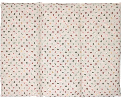 Coussin aux pépins de raisins - Taille 40x30-3 compartiments - pois multicolore- Coton Bio - Coussin thermique - Coussin aux graines - Compresse froide -