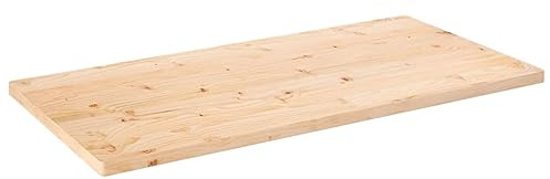 vidaXL Tischplatte 110x60x2,5 cm Massivholz Kiefer Rechteckig