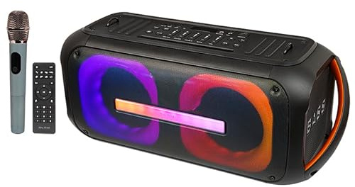 BLUETOOTH SPEAKER MICROFONO USB BOOMBOX PORTATILE