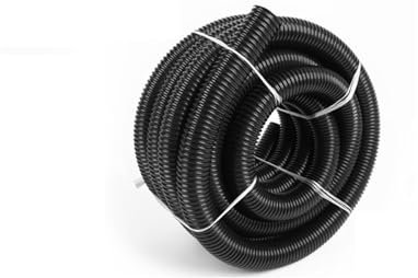 BeNtli Staubsaugerschlauch, ID 32/38/40/50 mm Gewindeschlauch, Faltenbalg, Staubsauger-Staubsaugeranschluss (Color : 3m Black Hose(50mm))