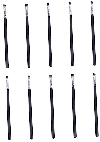 Angoily 30 Stk Abgewinkelter Augenbrauenpinsel Augenpuderpinsel Lidschatten Pinsel Mini-wimpernbürste Mini-rouge-pinsel Augen-foundation-pinsel Hölzern Abgewinkelte Bürste Fase Bräutigam
