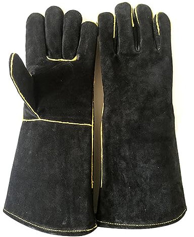 IMIKEYA Insulated Oven Gloves Heat Resistant Mitts for Cooking Baking Grilling Design for Enhanced Black