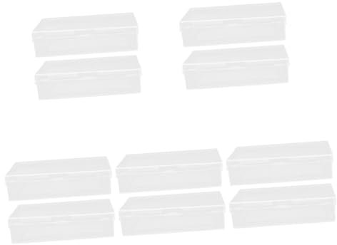ibasenice 10stücke Transparente Aufbewahrungsbox Für Spielkarten Kompakte Kartendeck-halterung Für Kartenorganisation Und Transport