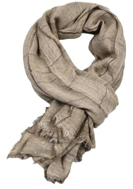 REHJJDFD Roter Herrenschal, kariert, Batik-Schal für Herren, warm, lässig, für Herbst und Winter, khaki, Einheitsgröße