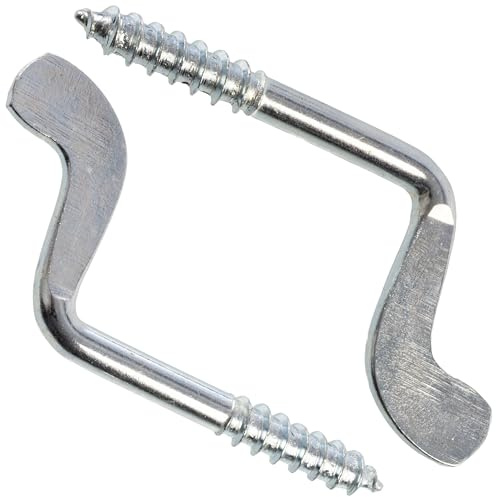 AERZETIX - C76227 - Set mit 2 Schraubhaken mit holzgewinde Ø4.4x40mm - aus stahl - hardware befestigungsarbeiten