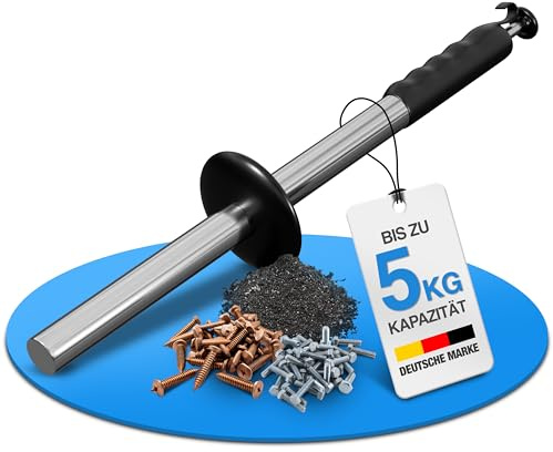 Barra magnética NTG para virutas con capacidad de 5 kg, longitud 385 mm, recogedor magnético para virutas de metal y virutas de cepillado, para virutas metálicas
