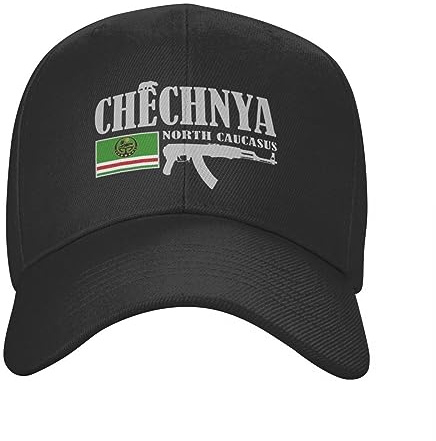 AIETPOIJ Basecap Personalisierte Chechnya Fighter Baseballkappe Frauen Männer Einstellbare Chechen Flag Dad Hat Sports Snapback Caps