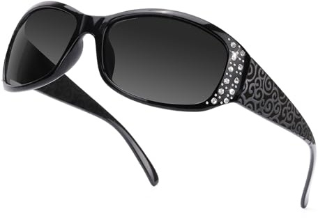 SIPHEW Sonnenbrille Damen Polarisiert Modischer Damen Sonnenbrille mit UV400 Schutz Umwickeln für Frauen