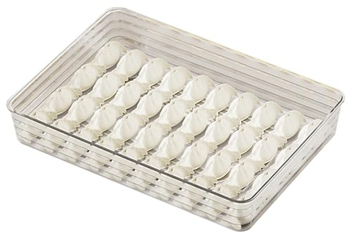 Entzückende Stapelbare Frischhaltedose, Knödel Gefrierbox, Groß Lebensmittel Aufbewahrungsbox, Stapelbare Flache Stapel Lebensmittelbehälter, Gefriersichere Aufbewahrungsbox, Große Kapazität Keks