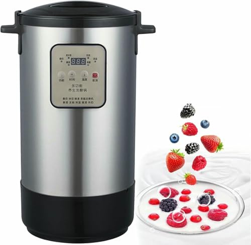 HOTAPEPU 12 -Liter Yogurtra Intelligent Fermenter in Acciaio Inossidabile Macchina Fermentaria Elettrica Tempo E Controllo di Cottura Commerciale ~/