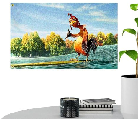 Chicken Joe Flag,Garden Wall Outdoor Tapestry Flag | Decorative Chicken Jie Wall Tapestry Aesthetic Home Decor For Garden