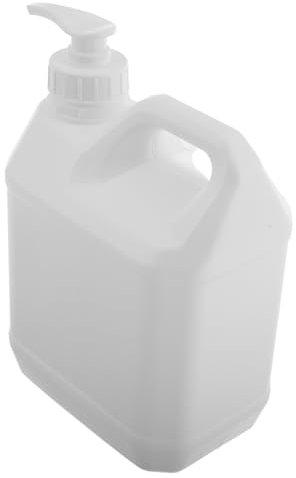 Gogogmee Distributeur de Shampoing et Gel Bain 2L avec Pompe Pichet en Plastique Réutilisable Contenant de Lotion pour Voyage Accessoire de Salle de Bain Familial