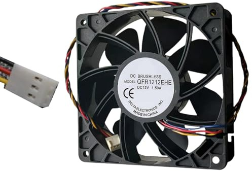 120mm 12V 1.5A 12038 120mmx38mm 4.72inch High Speed Double Bearing Fan 197.2CFM Brushless PC Computer CPU Exhaust Fan Computer Case Accessories