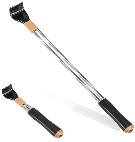 Rascador de Espalda Telescópico, Back Scratcher Massager con la Manija Telescópico, Rascador Espalda Extensible, Grattaschiena Scratcher posteriore Estensibile Portatile，Regalo para Familiares