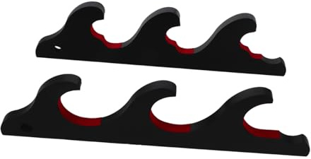INOOMP Porta Mazze Da Baseball Strati in Pannello Compatto Supporto Orizzontale Per Mazze Da Baseball Montaggio Parete Salvaspazio Organizer Per Gancio Per Da Softball
