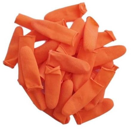 Protezioni per le dita in lattice ispessito con impugnatura antiscivolo per cucina, giardinaggio e attività industriali, guanti usa e getta