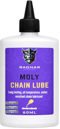 Ragnar Moly Chain Lube 60 ml | Long-Lasting All-Weather Bike Chain Lubricant with EP Protection – Water-Resistant, Low Fling, Smoother, Quieter Drive