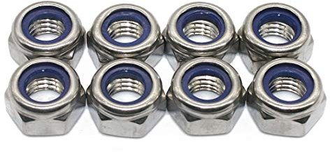 Sicherungsmuttern (Standard Ausführung) - M16 - (5 Stück) - DIN 985 / ISO 10511 - Stoppmuttern - Edelstahl A2 (V2A) - Fullerkreg