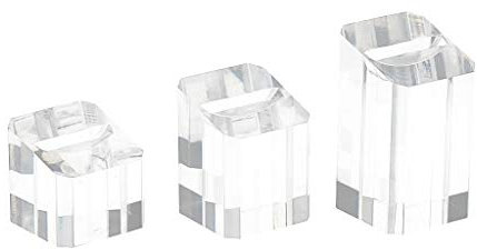 Backbayia 3 Stück Acryl Ringhalter Ringständer Schmuckständer Schmuck Ring Display Halter