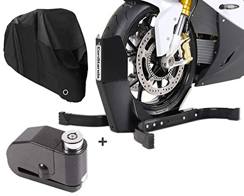 Set Bloque Roue EasyPlus + Antivol Bloque Disque Alarme + Housse pour Moto XXXL