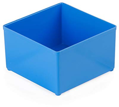 Lot de 25 boîtes d’insertion 63 mm C3 Bleu 104 x 104 x 63 mm Convient Bosch L-BOXX | Casiers d’insertiont pour boîtes de rangement comme Bosch Sortimo Set pour L-BOXX, W-BOXX, T-BOXX, ClickTray