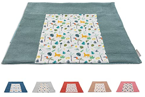 ULLENBOOM Wickelauflagenbezug 75x85 cm - Waschbar und aus reiner Baumwolle | 100% Baumwolle, Alle Materialien OEKO-TEX zertifiziert, Made in EU, Schadstoffgeprüft, waschbar, Bezug für Wickelunterlage