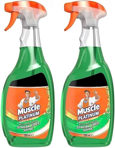 2 x 750ml Window Glass Cleaner Surface Spray Bottle