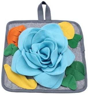 WABTU SchnüFfelteppich Hund Futtermatte for Kaninchen 12X 12Enrichment Schnüffelmatte Spielzeug for Chinchillas, Meerschweinchen, Frettchen, Hunde (Color : Blue)