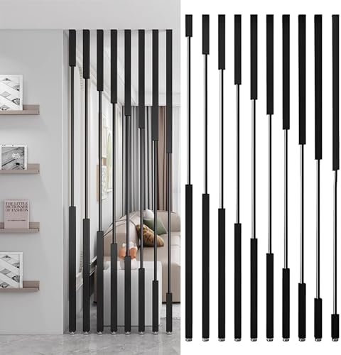 Room Separation Deviders Post/ Privacy Screens Columnar 50 70 90 110 130 150 170 Cm, Bathroom Daycare Studio Apartment Wall Partition Curtain/ Partitions Rooms, Easy To Install ( Color : 10 pcs , Size
