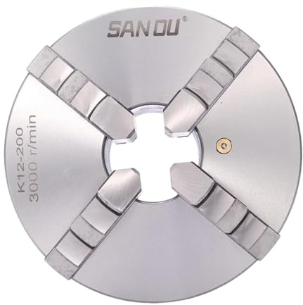 Backenfutter-Set Spannfutter Backenfutter Präzisions Vierbackenfutter Drehbank Selbstzentrierendes Drehbank Für Drechselbank Drechselmesser Selbstzentrierend Drechselmaschinen (80mm)