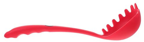 TOPBATHY Cucchiaio in Silicone Per Spaghetti Termoisolante Da Appendere Materiale Strumento Per Cucina Rosso